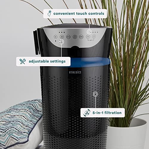 Black 5-in-1 UV-C air purifier — photo 3