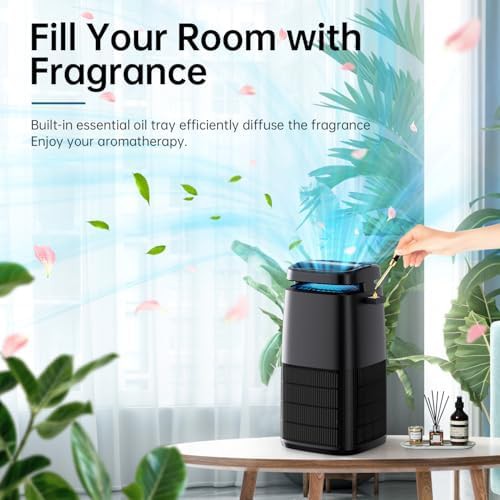 Black air purifier with negative ions — photo 4