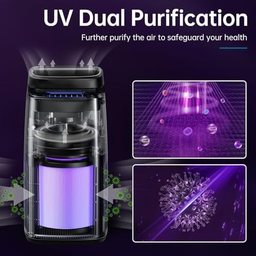 Black air purifier with negative ions — photo 5