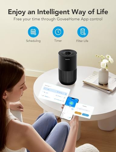 Smart mini WiFi air purifier for bedrooms — photo 3