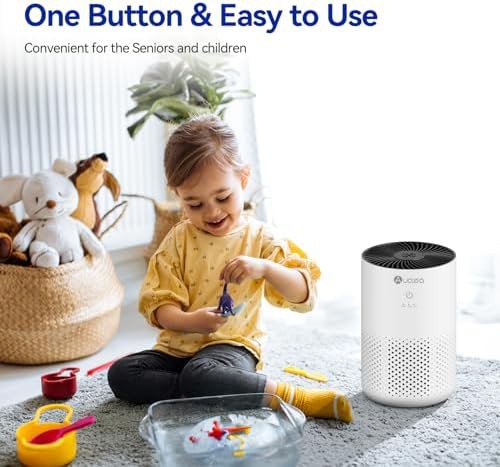 White desktop air purifier for pets — photo 5