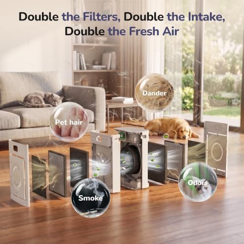 Large room pet hair air purifier — photo 3