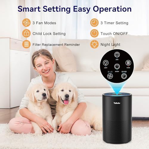 Portable quiet air cleaner with sleep mode — photo 5