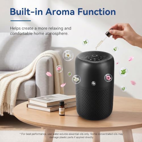 White HEPA air purifier with aromatherapy — photo 3
