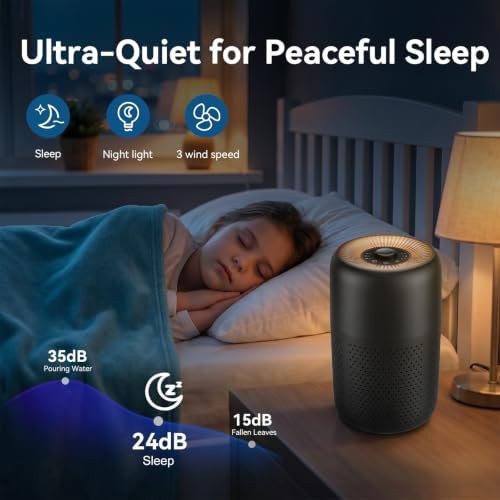 White HEPA air purifier with aromatherapy — photo 4