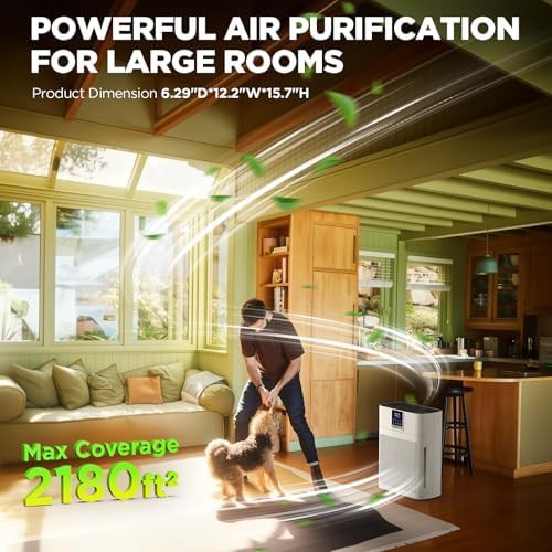 Large room air purifier with washable nylon filter — photo 5