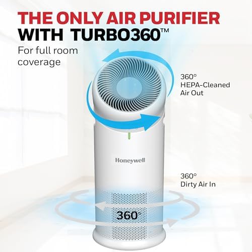 White HEPA fan and air circulator — photo 3
