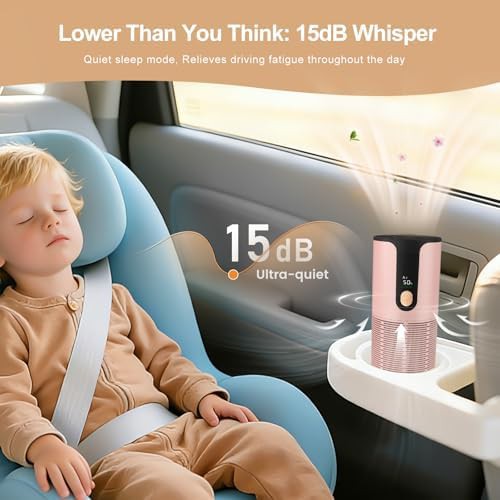 Mini cordless portable car air purifier — photo 4