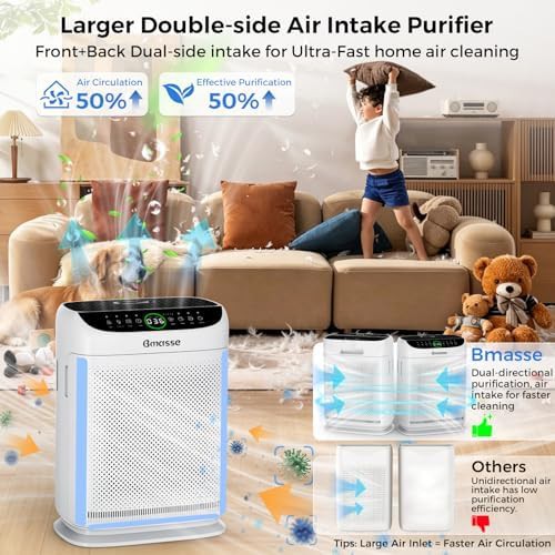 Extra large room white air cleaner — photo 3