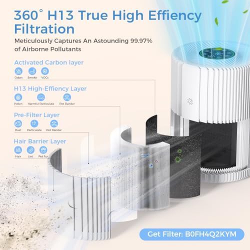 High efficiency large bedroom air cleaner — photo 5