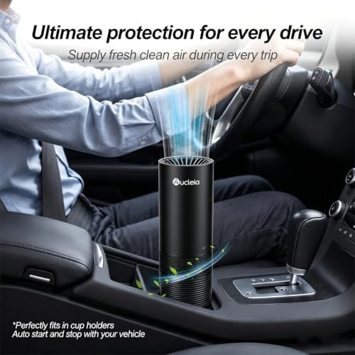 Ionic car air purifier with sensor — photo 4