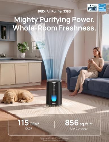 Black smart air cleaner for bedrooms — photo 3